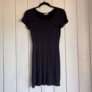 Vintage Ultimate Blues Sparkly Black Mini Dress